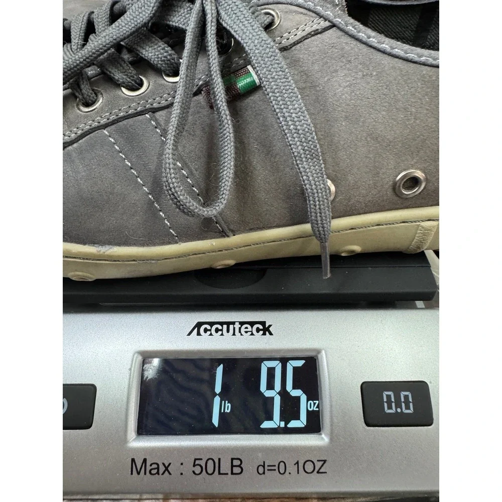 Muk Lugs Sneakers Mens Size 10 Gray Leather Low Top Lace Up Casual - Picture 10 of 11